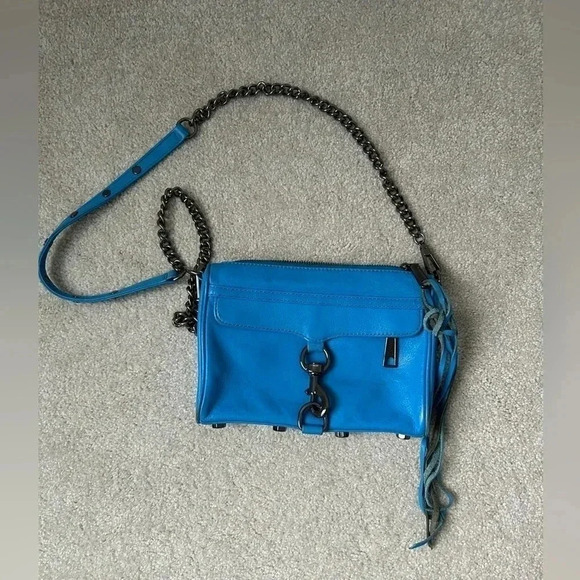 Rebecca Minkoff Mini MAC  Clutch royal blue - Picture 1 of 13
